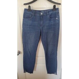 Women's J. Jill Denim Blue Mid Rise Authentic Fit Slim Ankle Medium Wash